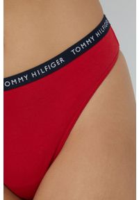 TOMMY HILFIGER - Tommy Hilfiger Stringi (3-pack) kolor biały. Kolor: biały #6