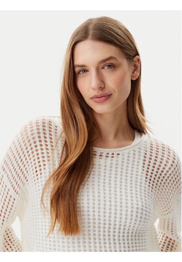 Vans Sweter Mila VN000M9H Écru Loose Fit. Materiał: bawełna