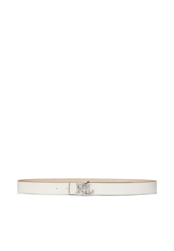 Lauren Ralph Lauren - LAUREN RALPH LAUREN Pasek Damski 412908984007 Écru. Materiał: skóra