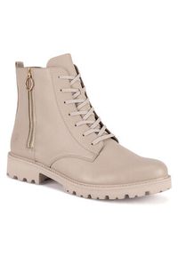 Remonte Botki D8671-60 Beżowy. Kolor: beżowy. Materiał: skóra #6