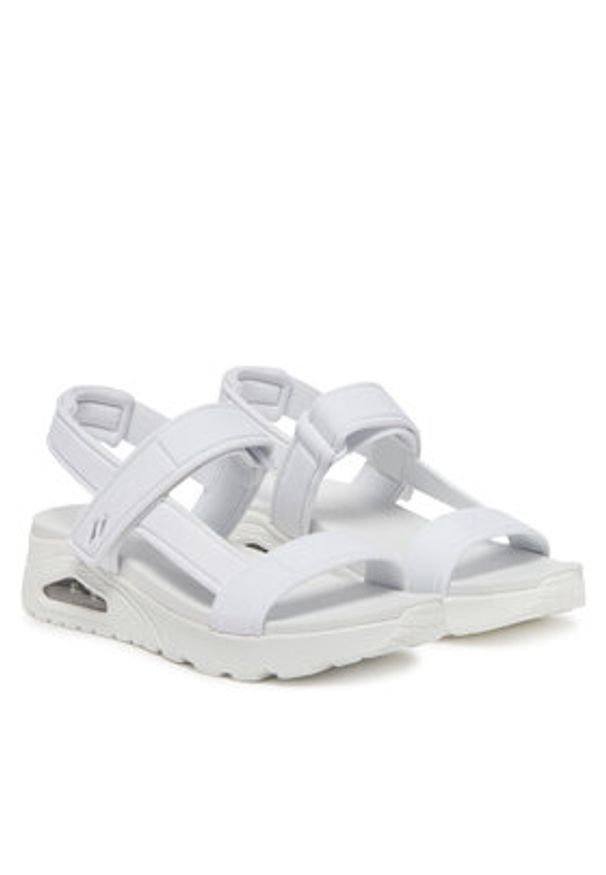 skechers - Skechers Sandały Uno-Summer Stand2 119813/WHT Biały. Kolor: biały. Materiał: materiał