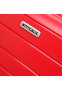 Wittchen - Walizka kabinowa z polipropylenu z błyszczącymi paskami czerwona. Kolor: czerwony. Wzór: paski. Styl: elegancki #2