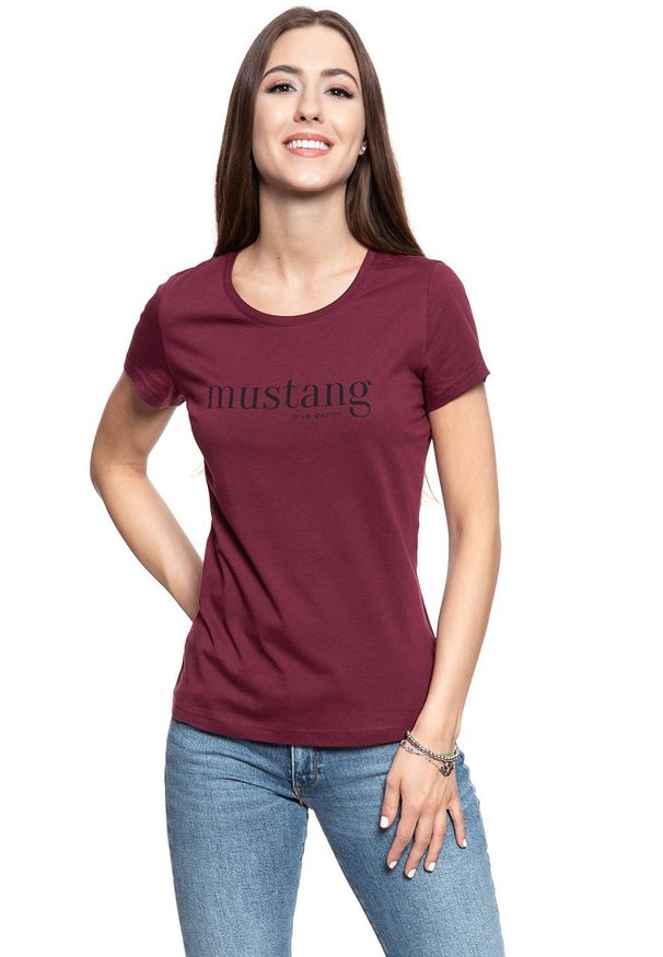 Mustang - MUSTANG T SHIRT DAMSKI Alexia C Print PORT ROYALE 1008395 7193. Wzór: nadruk