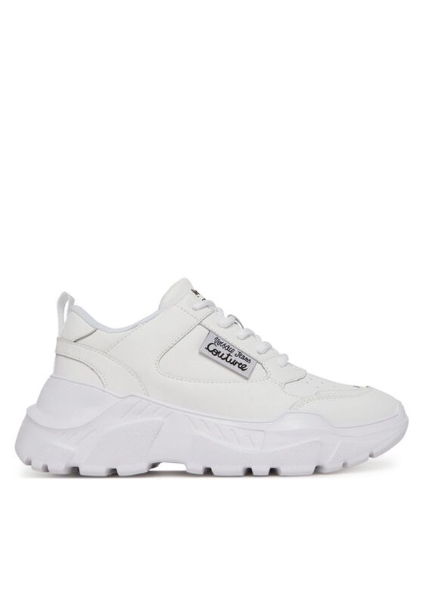 Versace Jeans Couture Sneakersy 78VA3SC2 Biały. Kolor: biały. Materiał: skóra