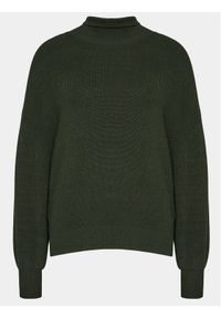 Sweter Moss Copenhagen. Okazja: na co dzień. Kolor: zielony. Styl: casual