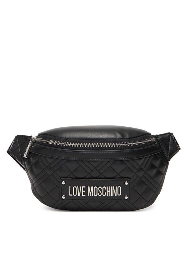 Love Moschino - LOVE MOSCHINO Saszetka nerka JC4003PP1NLA000B Czarny. Kolor: czarny. Materiał: skóra