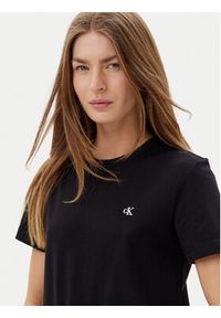 Calvin Klein Jeans T-Shirt LV047B224G Czarny Regular Fit. Kolor: czarny. Materiał: bawełna #4