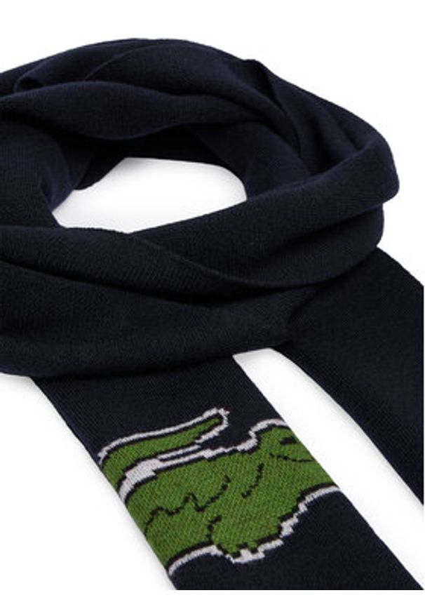 Lacoste Zestaw Szalik i Czapka RB1515-00 Granatowy. Kolor: niebieski. Materiał: wełna