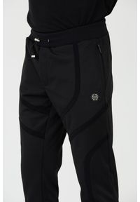 Philipp Plein - PHILIPP PLEIN Czarne męskie spodnie dresowe Jogging Trousers Basic, Rozmiar XXL. Kolor: czarny. Materiał: dresówka. Sport: bieganie #6
