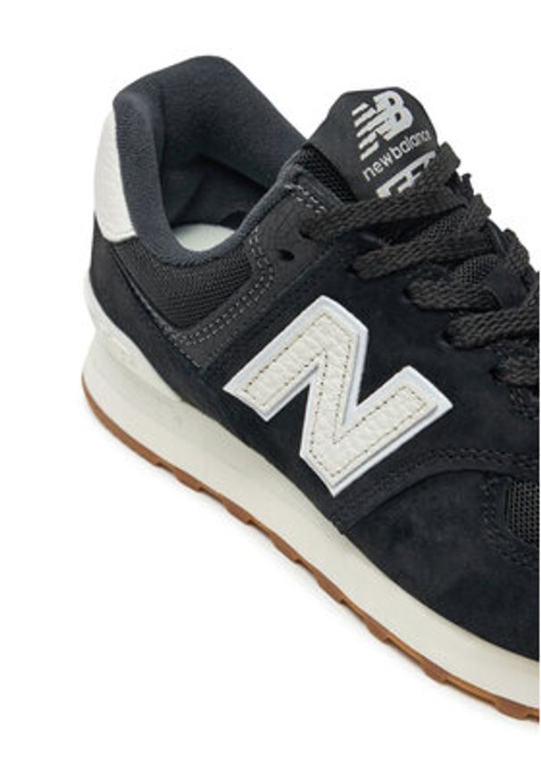 New Balance Sneakersy U574RAB Czarny. Kolor: czarny. Materiał: skóra. Model: New Balance 574
