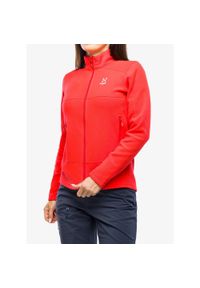Haglöfs - Bluza polarowa damska Haglofs Buteo Mid Jacket. Kolor: czerwony. Materiał: polar