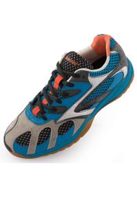 ZEAGLE - Hi-Tec Pro Elite Blue 39 Męskie Buty Sportowe do Hal. Kolor: pomarańczowy, niebieski, wielokolorowy, biały. Materiał: nubuk. Sport: fitness