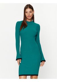 YAS Sukienka dzianinowa 26030751 Zielony Regular Fit. Kolor: zielony. Materiał: dzianina, syntetyk