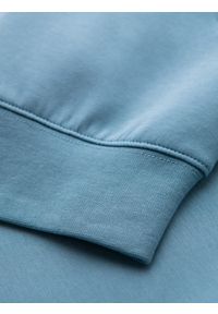 Ombre Clothing - Spodnie dresowe męskie ze ściągaczami i ozdobnym zamkiem – jasnoniebieskie V4. Kolor: niebieski. Materiał: dresówka. Styl: sportowy, elegancki #3