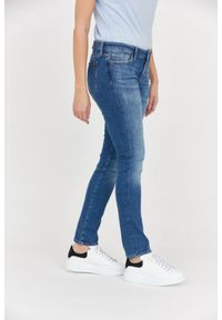 7 FOR ALL MANKIND Błękitne jeansy damskie Z PRZETARCIEM PYPER SLIM ILLUSION OUTLINE, Rozmiar 30. Kolor: niebieski #4