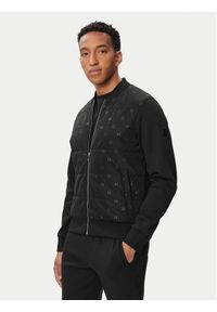 Karl Lagerfeld - KARL LAGERFELD Kurtka bomber 505061 563902 Czarny Regular Fit. Typ kołnierza: dekolt w karo. Kolor: czarny. Materiał: syntetyk #1