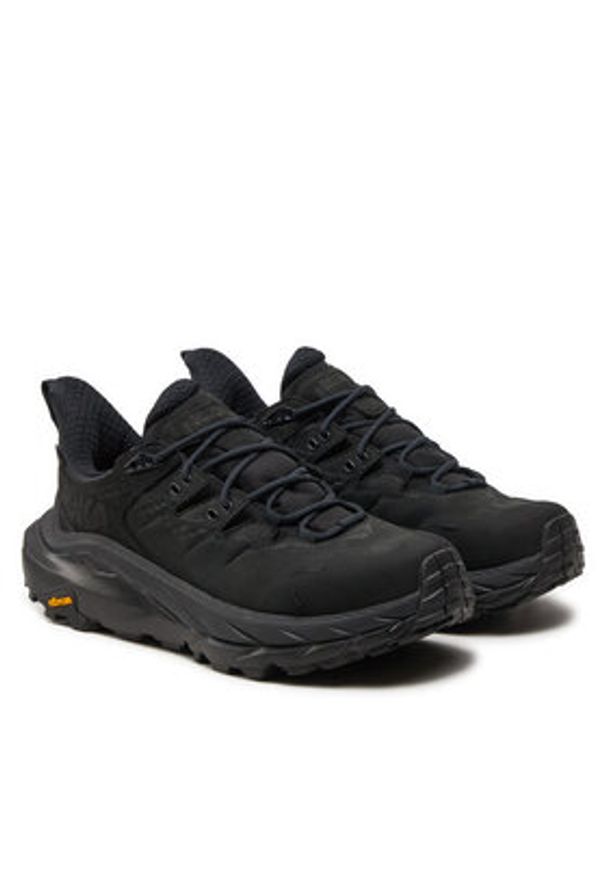 HOKA - Hoka Trekkingi Kaha 2 Low 1123191 Czarny. Kolor: czarny. Materiał: nubuk, skóra