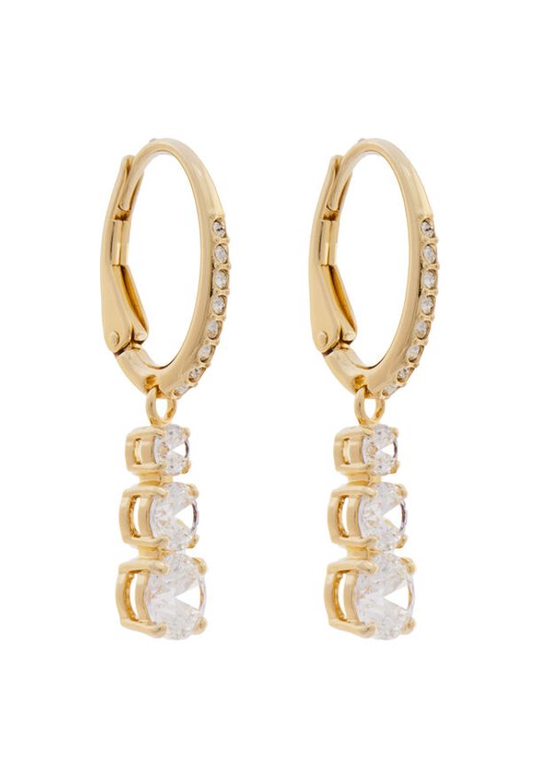 Swarovski Kolczyki kreole Stilla Attract 5723300 Złoty. Materiał: metalowe. Kolor: złoty
