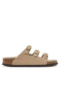 Birkenstock Klapki Florida Fresh 1029480 Beżowy. Kolor: beżowy. Materiał: skóra, nubuk
