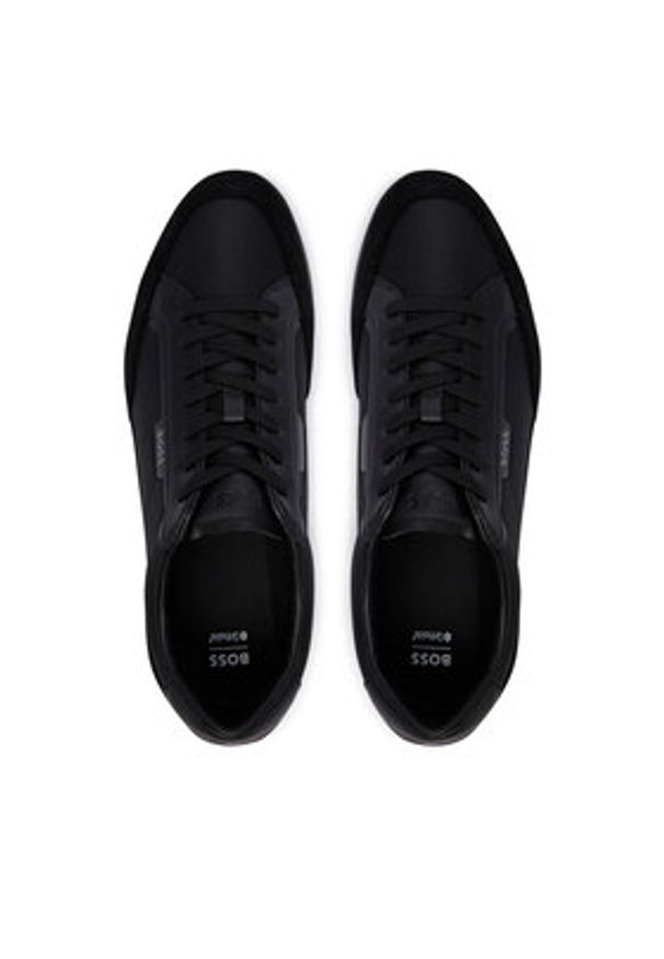 BOSS Sneakersy Nitan 50568486 Czarny. Kolor: czarny. Materiał: skóra