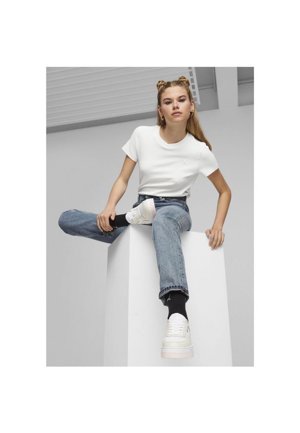 Buty do chodzenia damskie Puma Carina Street. Okazja: na co dzień. Kolor: różowy, biały, wielokolorowy. Obcas: na platformie. Sport: turystyka piesza