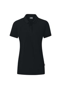Damska koszulka polo Jako Organic. Typ kołnierza: polo. Kolor: czarny. Materiał: bawełna. Sport: piłka nożna #1