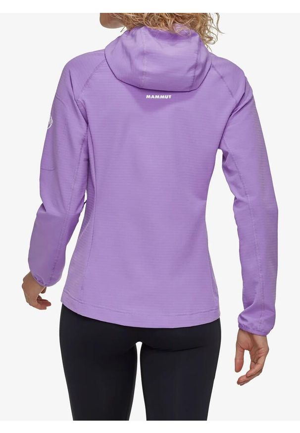 Bluza z kapturem damska Mammut Madris Light ML Hooded Jacket. Typ kołnierza: kaptur. Kolor: fioletowy