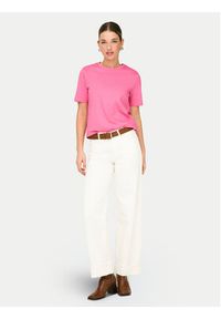 only - ONLY T-Shirt Freja 15367970 Różowy Regular Fit. Kolor: różowy. Materiał: bawełna #7