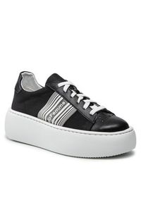 Solo Femme Sneakersy 69402-01-M99/M97-03-00 Czarny. Kolor: czarny. Materiał: materiał