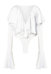 NORMA KAMALI Body ST125BCBO85944 Biały Loose Fit. Kolor: biały. Materiał: syntetyk