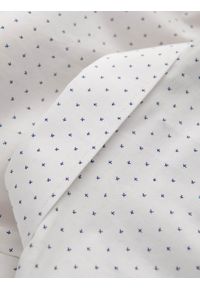 Ombre Clothing - Klasyczna męska bawełniana koszula SLIM FIT w mikro wzór - biała V1 OM-SHCS-0156 - XXL. Typ kołnierza: kołnierzyk klasyczny. Kolor: biały. Materiał: bawełna. Długość rękawa: długi rękaw. Długość: długie. Wzór: nadruk. Styl: klasyczny #4