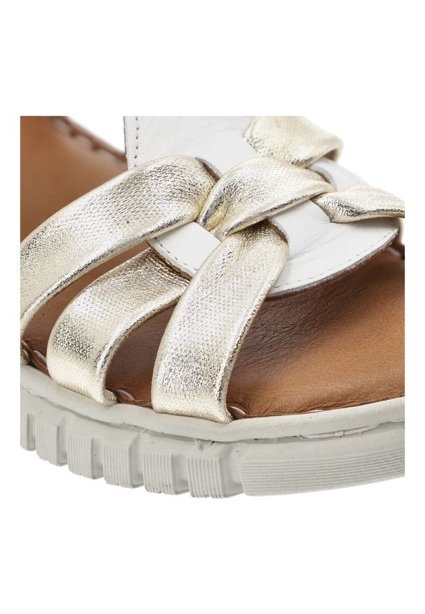 Białe Sandały Artiker Modne Obuwie Damskie. Okazja: na co dzień. Kolor: biały. Materiał: skóra. Sezon: lato. Styl: elegancki, casual