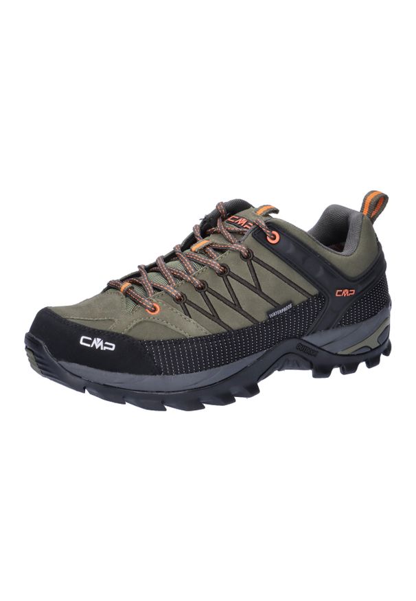 Buty trekkingowe dla mężczyzn CMP Rigel low. Kolor: zielony. Materiał: zamsz. Sport: turystyka piesza