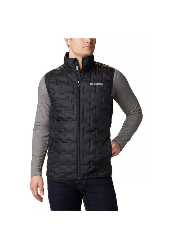 columbia - Kamizelka męska Columbia Delta Ridge Down. Kolor: czarny. Materiał: puch. Sezon: zima, jesień