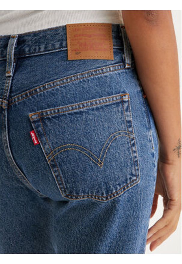 Levi's® Jeansy 501® 12501-0438 Granatowy Straight Fit. Kolor: niebieski