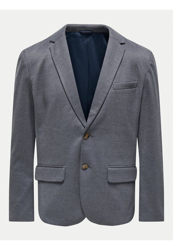 Only & Sons Marynarka Mark 22031060 Granatowy Slim Fit. Kolor: niebieski. Materiał: syntetyk