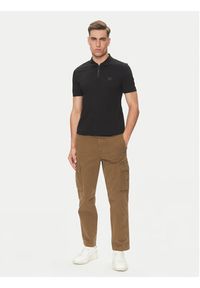 BOSS Polo Passerzip 50537507 Czarny Slim Fit. Typ kołnierza: polo. Kolor: czarny. Materiał: bawełna #3
