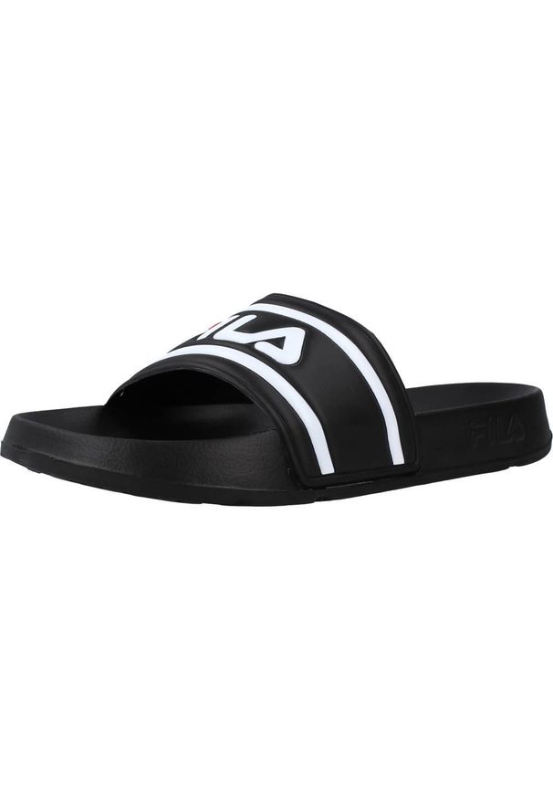 Klapki męskie Fila Morro Bay Slipper. Kolor: czarny, biały, wielokolorowy. Materiał: materiał, syntetyk. Styl: sportowy