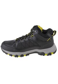 skechers - Buty trekkingowe męskie, Skechers Selmen - Melano. Zapięcie: sznurówki. Kolor: czarny. Materiał: guma, syntetyk, materiał. Szerokość cholewki: normalna