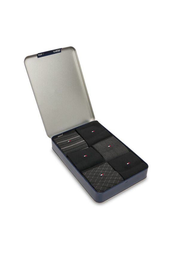 TOMMY HILFIGER - Tommy Hilfiger Skarpety długie 701235373 Czarny. Kolor: czarny. Materiał: materiał, bawełna