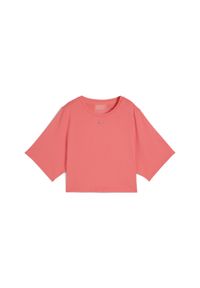 Puma - Damska koszulka z siateczki CLOUDSPUN PUMA Peach Frost Red. Kolor: czerwony. Materiał: materiał