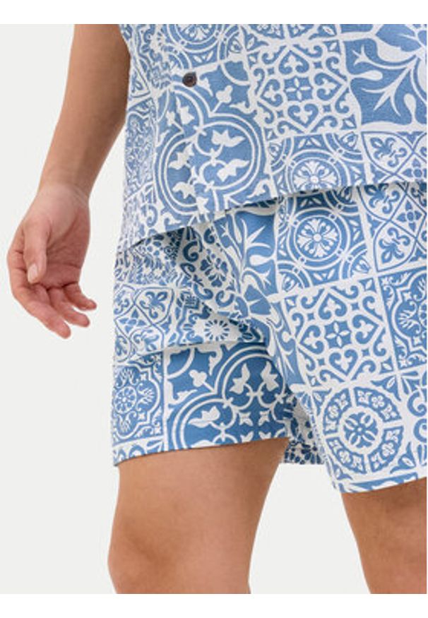 Jack & Jones Szorty kąpielowe Maui 12277730 Błękitny Regular Fit. Kolor: niebieski. Materiał: syntetyk