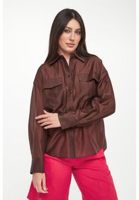 Twinset Milano - Koszula damska satynowa TWINSET ACTITUDE. Materiał: satyna #1