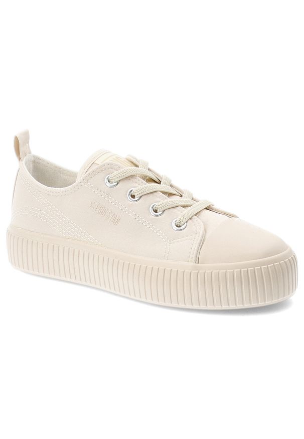 Big-Star - Trampki dziecięce Big Star, tekstylna cholewka sznurowany fason gruba ryflowana podeszwa minimalistyczny design, beżowe, TT374106. Zapięcie: sznurówki. Kolor: beżowy. Szerokość cholewki: normalna