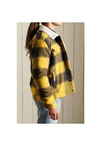 Superdry - Kurtka turystyczna męska SuperDry Highwayman Trucker. Kolor: czarny. Materiał: wełna, akryl, nylon, poliester. Sport: turystyka piesza #2