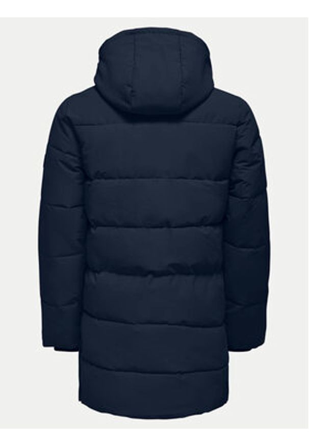 Only & Sons Płaszcz zimowy 22020156 Granatowy Regular Fit. Kolor: niebieski. Materiał: syntetyk. Sezon: zima