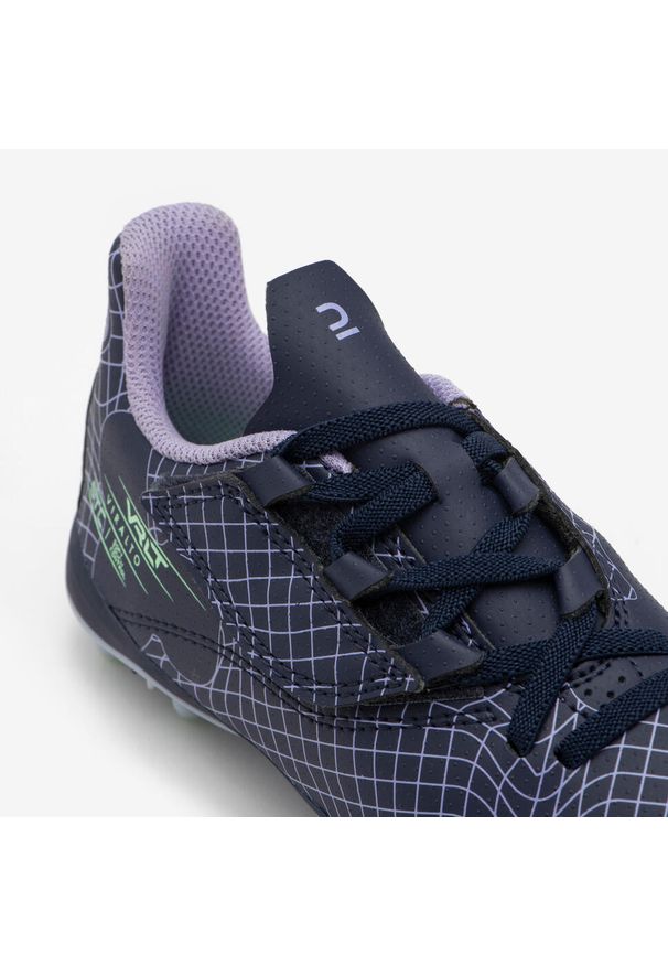 KIPSTA - Buty do piłki nożnej dla dzieci Kipsta Viralto I Easy MG/AG Mgławica na rzepy. Zapięcie: rzepy. Materiał: syntetyk. Szerokość cholewki: normalna