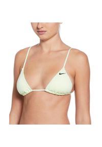 Góra od stroju pływackiego Nike Essential Triangle Bikini. Kolor: żółty