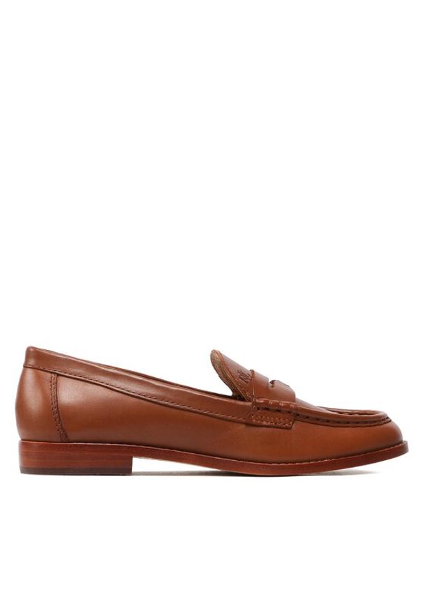 Lauren Ralph Lauren - LAUREN RALPH LAUREN Mokasyny Wynnie 802875318002 Brązowy. Kolor: brązowy. Materiał: skóra
