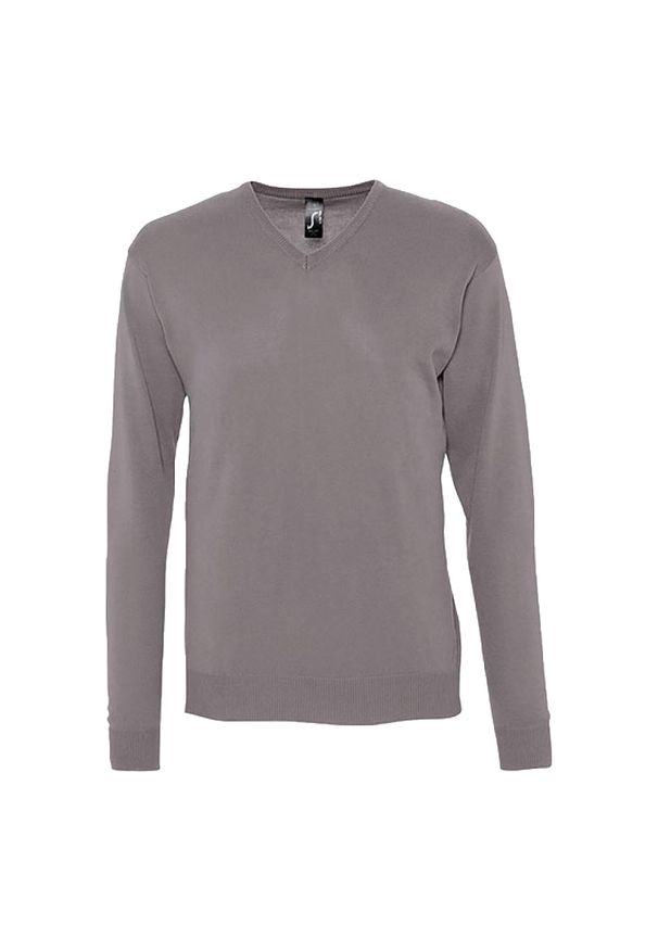 SOL'S - Sweter Męski Galaxy Z Dekoltem V. Kolor: szary, fioletowy, wielokolorowy